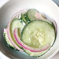 Creamy Cuke and Onion Salad